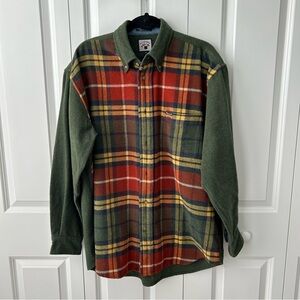 Faconnable Shirt Mens Size Large Vintage Plaid Pocket Pure Cotton Multicolor